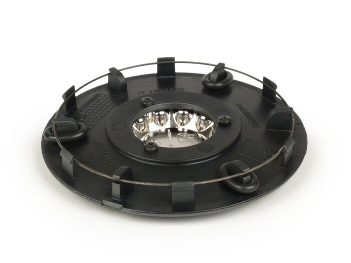 Afdekkap wielmoer / remtrommel Ø=106mm -PIAGGIO- Vespa 946 - voor - zilvergrijs mat