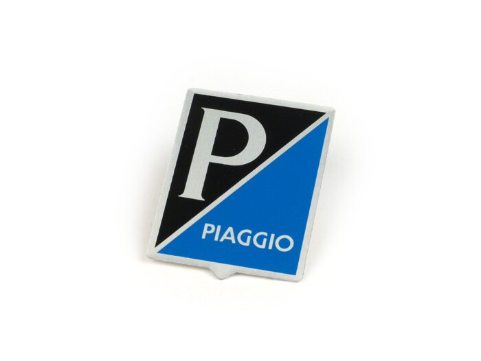 Badge horn cover -OEM QUALITY- Vespa Piaggio rectanGL150 (VLA1T)e - Vespa GS150 / GS3 (since 1955), Vespa GS160 (since 1962), Vespa SS180 (since 1965), Vespa Super (since 1965), Vespa GT125 (since 1966) - Aluminium (without embossment)