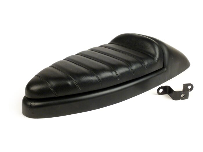 Zitbank -SPAQ- Vespa PX80, PX125, PX150, PX200 - Zwart