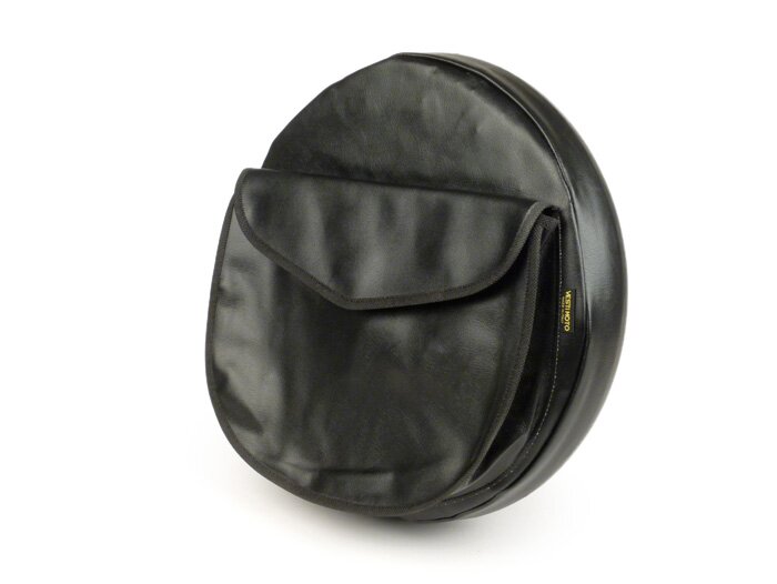 Housse roue de secours -VESTIMOTO- Vespa / Lambretta 3.50 - 10- noir, avec poche