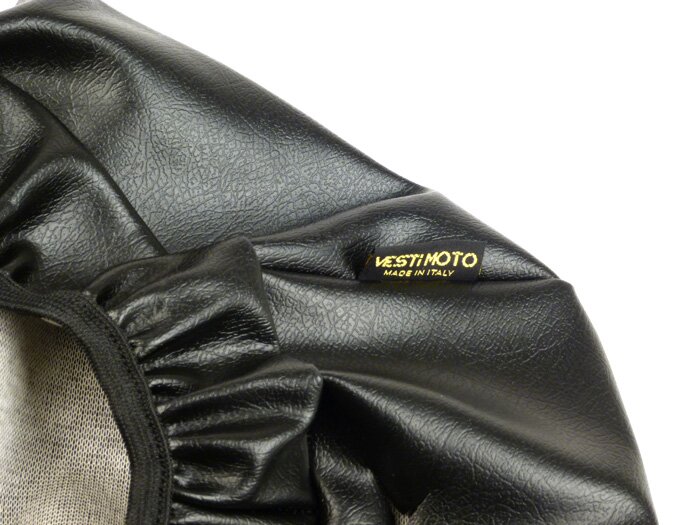 Funda de asiento extensible (funda de ducha) -VESTIMOTO- Vespa V50, PV125, ET3 - Asiento con cierre