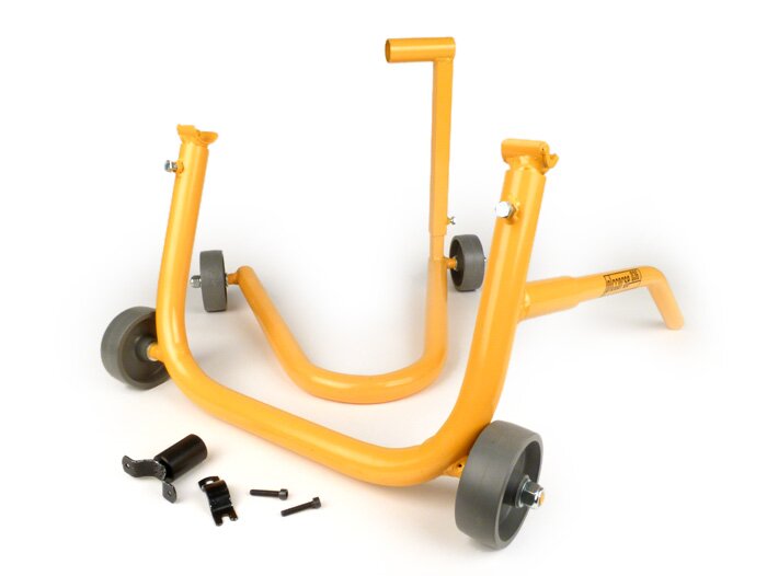 Kit paddock stand -PLC CORSE, for Piaggio Zip SP fork- Vespa V50, V90, SS50, SS90, PV125, ET3, PK50, PK80, PK50 S, PK80 S, PK125 S, PK50 XL, PK125 XL, ETS, PK50 HP, PK50 SS