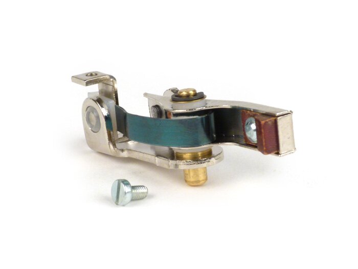 Contactos de encendido -EFFE- Vespa 50 V5SS1T a V5SS2T, Vespa 90 V9SS1T, V9A1T (a partir del nº 21450), Vespa 125 VMA1T a VMA2T, VNB6T (a partir del nº 035189), GT, GTR, Vespa 150 VBB2T (a partir del nº 270250), Super, Sprint (a partir del nº 24078), Spri