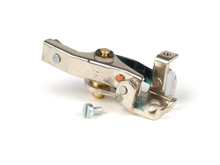 Contactos de encendido -EFFE- Vespa 50 V5SS1T a V5SS2T, Vespa 90 V9SS1T, V9A1T (a partir del nº 21450), Vespa 125 VMA1T a VMA2T, VNB6T (a partir del nº 035189), GT, GTR, Vespa 150 VBB2T (a partir del nº 270250), Super, Sprint (a partir del nº 24078), Spri