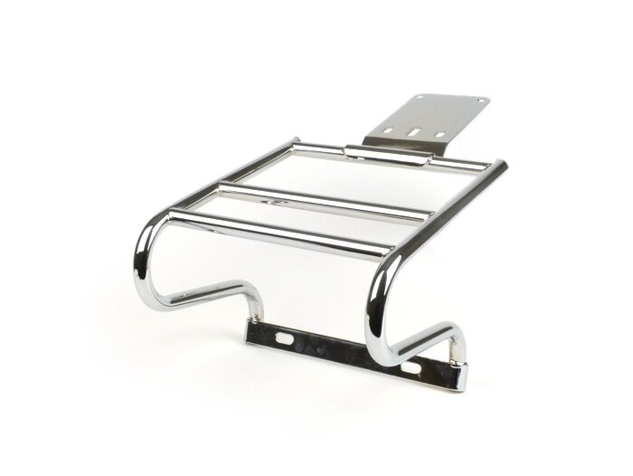 Porte top case arrière -RMS- Vespa PX80, PX125, PX150, PX200 - chromé