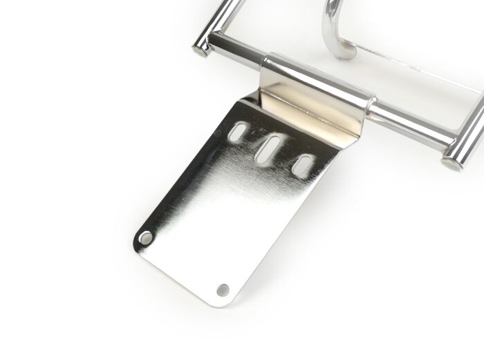 Porte top case arrière -RMS- Vespa PX80, PX125, PX150, PX200 - chromé