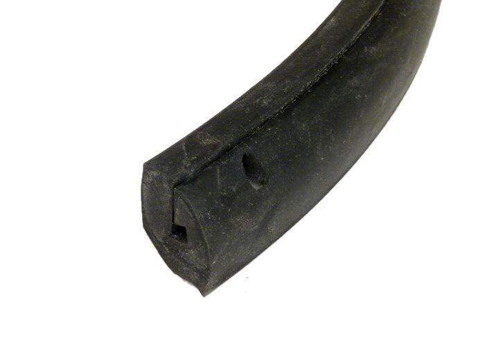 Rubber zijkap -BGM ORIGINAL- Vespa PX, Vespa T5 125cc - Zwart / links