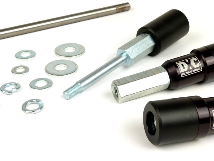Frame slider set -PLC CORSE DXC- Vespa V50, V90, SS50, SS90, PV125, ET3, PK50, PK80, PK50 S, PK80 S, PK125 S, PK50 XL, PK125 XL, ETS, PK50 HP, PK50 SS