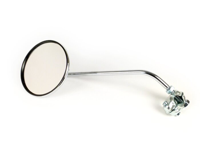Mirror -FA ITALIA Clip on- Chrome universal - round Ø=120mm - lhs