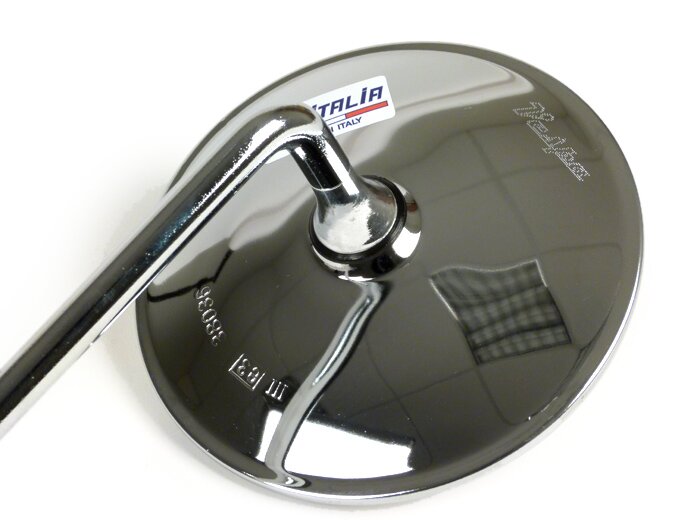 Mirror -FA ITALIA Clip on- Chrome universal - round Ø=120mm - lhs