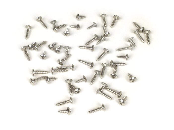 Jeu vis -UNIVERSEL- carénage - 4,2x12mm + 4,2x20mm + 5,0x12mm + 5,0x20mm - 50 unités