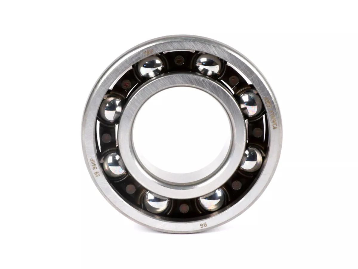 Bearing -SKF 6205 ETN9C4- (25x52x15mm)- (used for crankshaft in Quattrini engine casing C1/C200, flywheel side and drive side Vespa PK, V50, PV125, ET3)