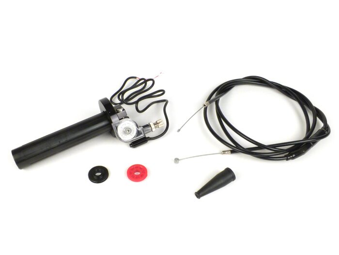 Schnellgasgriff -STAGE 6 SSP CNC-Style waagerecht- Schwarz