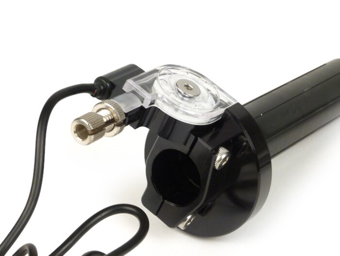 Schnellgasgriff -STAGE 6 SSP CNC-Style waagerecht- Schwarz