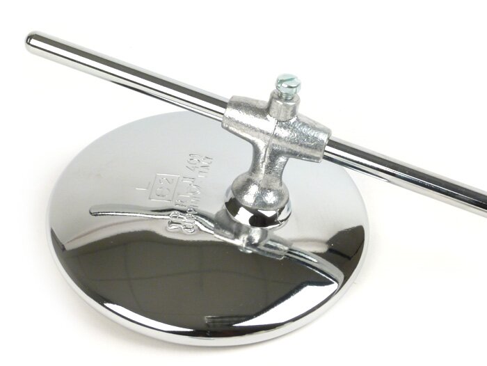 Mirror -AMS CUPPINI Clip on- Chrome universal - round Ø=110mm - lhs / rhs