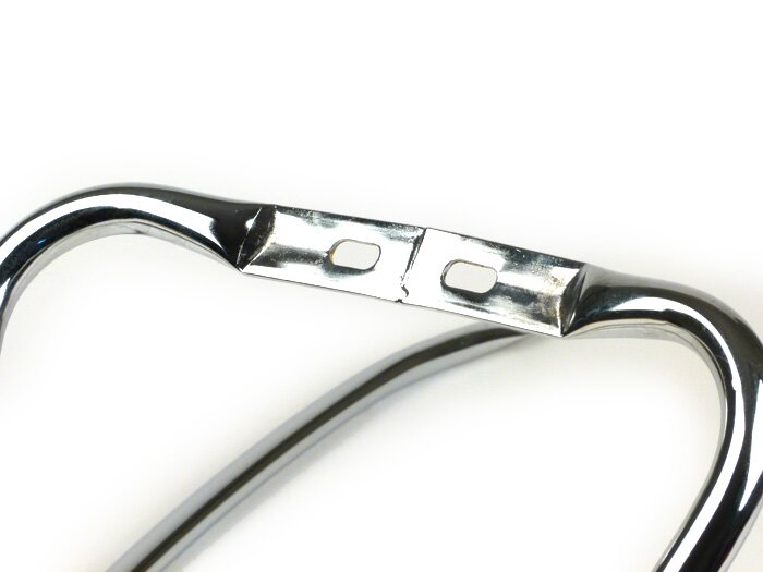 Crash bar rear -AMS CUPPINI- Vespa Primavera 50 (ZAPC53100, ZAPC53200), Vespa Primavera 125 (ZAPM81100), Vespa Primavera 150 (ZAPM81200), Vespa Sprint 50 (ZAPC53101, ZAPC53201), Vespa Sprint 125 (RP8M82111, ZAPM81300, ZAPM81301) - Chrome