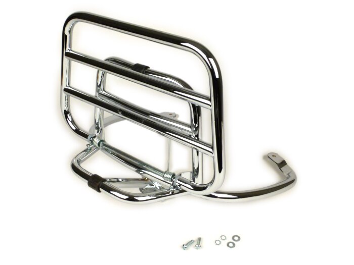 Gepäckträger klappbar hinten -PIAGGIO- Vespa Primavera 50 (ZAPC53100, ZAPC53200), Vespa Primavera 125 (ZAPM81100), Vespa Primavera 150 (ZAPM81200), Vespa Sprint 50 (ZAPC53101, ZAPC53201), Vespa Sprint 125 (RP8M82111, ZAPM81300, ZAPM81301) - chrom