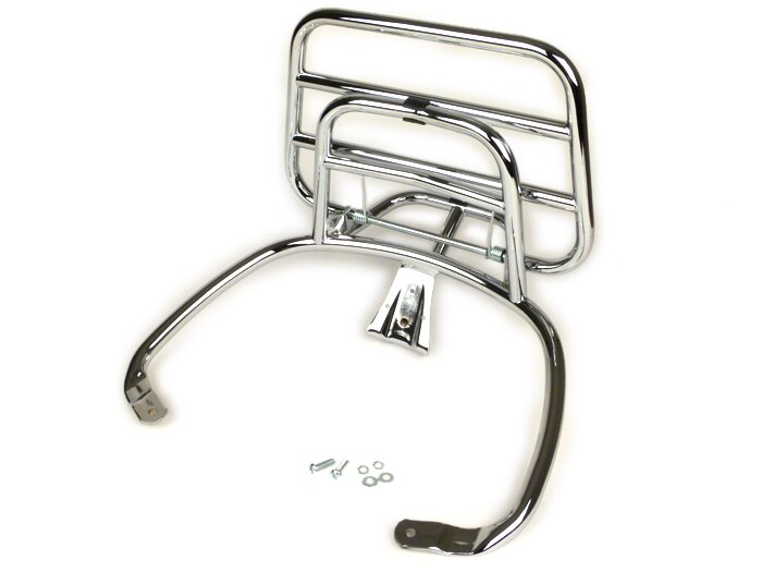 Gepäckträger klappbar hinten -PIAGGIO- Vespa Primavera 50 (ZAPC53100, ZAPC53200), Vespa Primavera 125 (ZAPM81100), Vespa Primavera 150 (ZAPM81200), Vespa Sprint 50 (ZAPC53101, ZAPC53201), Vespa Sprint 125 (RP8M82111, ZAPM81300, ZAPM81301) - chrom