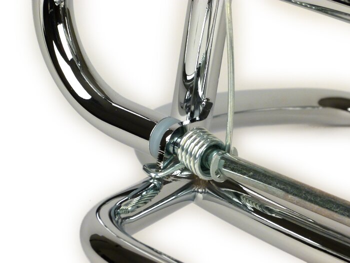 Gepäckträger klappbar hinten -PIAGGIO- Vespa Primavera 50 (ZAPC53100, ZAPC53200), Vespa Primavera 125 (ZAPM81100), Vespa Primavera 150 (ZAPM81200), Vespa Sprint 50 (ZAPC53101, ZAPC53201), Vespa Sprint 125 (RP8M82111, ZAPM81300, ZAPM81301) - chrom