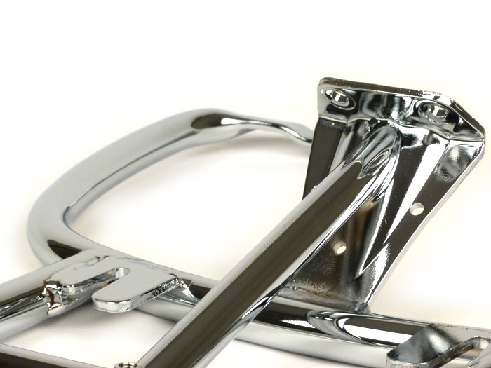 Topcase support rear -PIAGGIO- Vespa Primavera 50 (ZAPC53100, ZAPC53200), Vespa Primavera 125 (ZAPM81100), Vespa Primavera 150 (ZAPM81200), Vespa Sprint 50 (ZAPC53101, ZAPC53201), Vespa Sprint 125 (RP8M82111, ZAPM81300, ZAPM81301) - Chrome