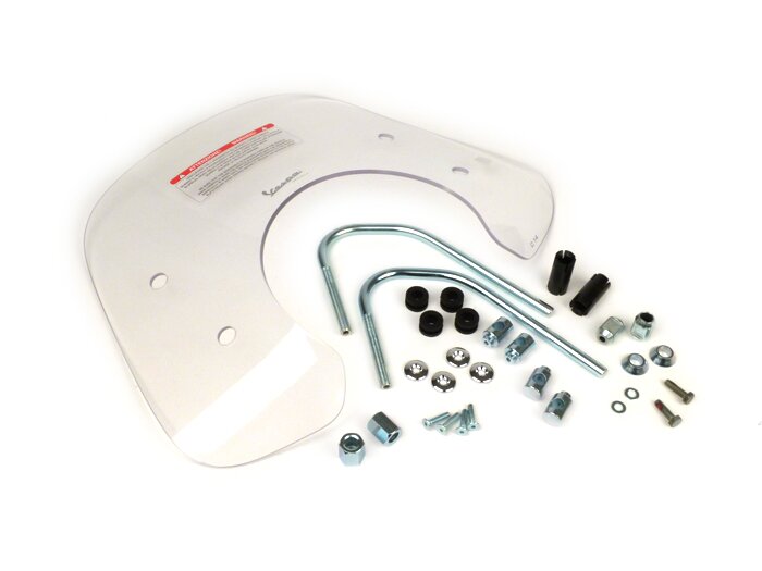 Parabrezza -PIAGGIO Cruiser- Vespa Primavera 50 (ZAPC53100, ZAPC53200), Vespa Primavera 125 (ZAPM81100), Vespa Primavera 150 (ZAPM81200) - trasparente