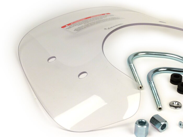 Parabrezza -PIAGGIO Cruiser- Vespa Primavera 50 (ZAPC53100, ZAPC53200), Vespa Primavera 125 (ZAPM81100), Vespa Primavera 150 (ZAPM81200) - trasparente