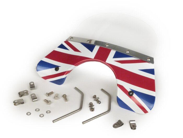 Vindruta -FLYSCREEN- Vespa PX - Union Jack