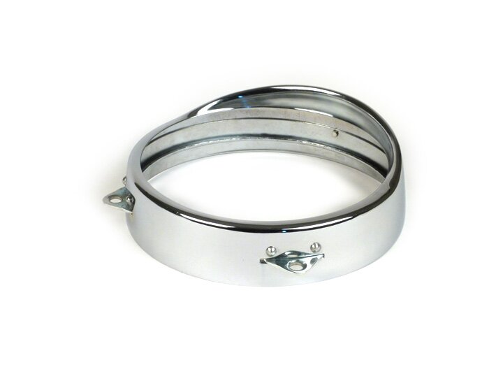 Headlight rim -PREMIUM, Ø=115/120mm- Vespa ACMA 1955-1958 - chrome