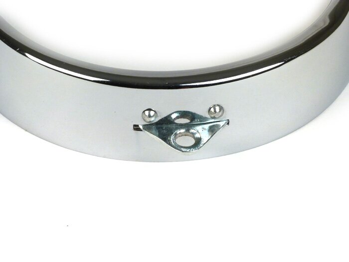 Headlight rim -PREMIUM, Ø=115/120mm- Vespa ACMA 1955-1958 - chrome