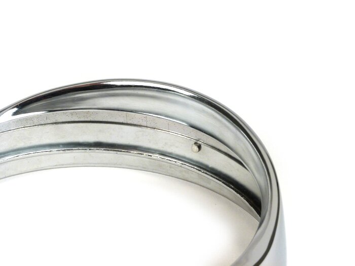Headlight rim -PREMIUM, Ø=115/120mm- Vespa ACMA 1955-1958 - chrome