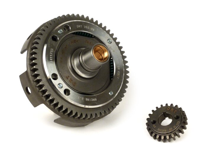 Primaire overbrengingsverhouding -DRT Gear Flame- Vespa V50, PV125, ET3, PK50, PK80, PK125 - 23-60 = 2,61 (rechte vertanding)