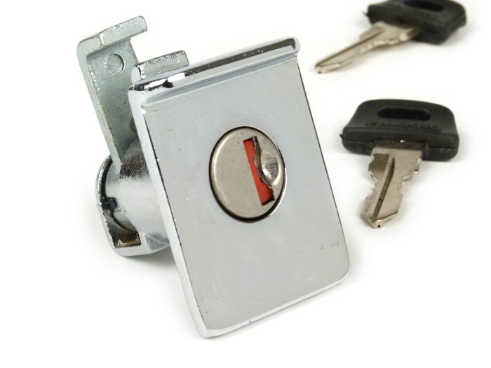 Glove box lock -CIF- Vespa PX EFL (1984-), T5 125cc - chrome