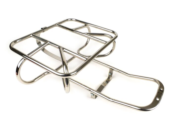 Gepäckträger hinten -LAMBRETTA horizontaler Reserveradhalter- Lambretta LI (Serie 3), LIS, SX, TV (Serie 3), DL, GP - Edelstahl