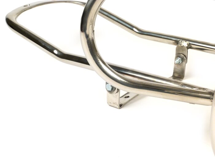 Gepäckträger hinten -LAMBRETTA horizontaler Reserveradhalter- Lambretta LI (Serie 3), LIS, SX, TV (Serie 3), DL, GP - Edelstahl