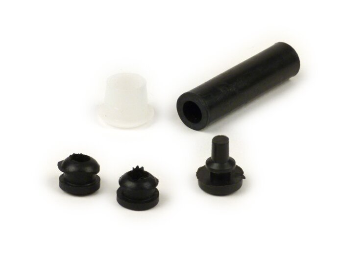 Gummibuffersats inkl. bussningar för sidokåpa -VESPA- Vespa GTR, Sprint Veloce