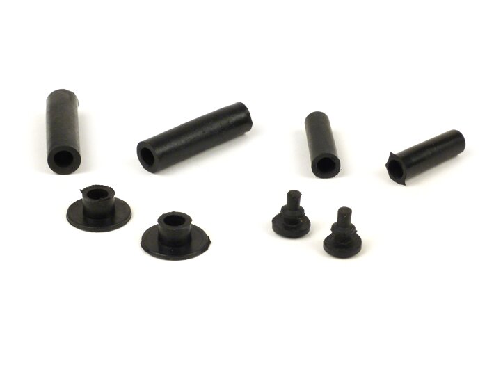 Rubber buffer set incl. bushes for side panel -VESPA- Vespa PX (models with internal fastener)