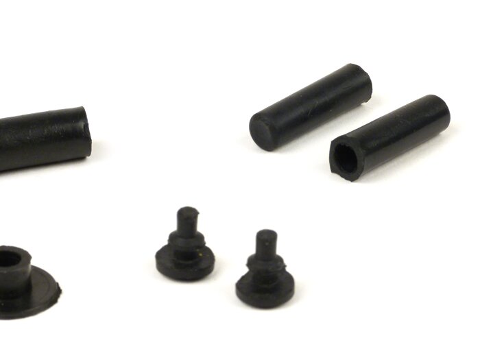 Rubber buffer set incl. bushes for side panel -VESPA- Vespa PX (models with internal fastener)