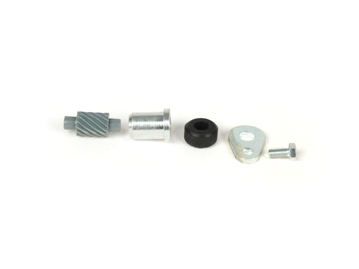 Speedo drive kit -OEM QUALITY- Vespa 12 teeth, l=28mm, 2,7mm square, grey (used in Vespa PX Lusso (1985-1997), T5 125cc, Cosa)
