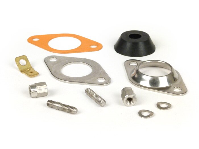 Mag housing wire fixing plate set -MB DEVELOPMENTS V3.0- Lambretta LI, LIS, SX, TV (series 2-3), DL, GP