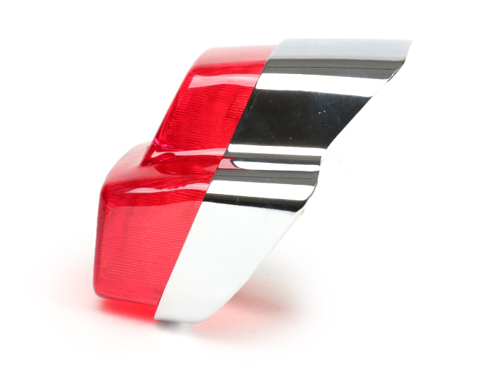 Taillight -OEM QUALITÄT vintage large - Vespa Super (VNC1T, VBC1T), GT125 (VNL2T), Sprint (VLB1T since no. 025479), SS180 (VSC1T since no. 0018001) - alloy