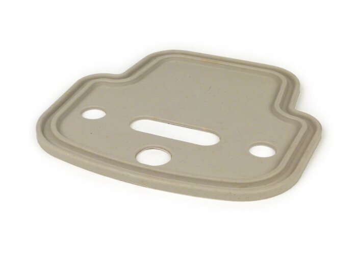 Joint entre feu arrière et châssis -OEM QUALITÄT- compatible avec feu arrière Vespa ancienne, métal, grand (7676776) - Vespa Super (VNC1T, VBC1T), GT125 (VNL2T), Sprint (VLB1T, 025479-), SS180 (VSC1T, 0018001-) - gris