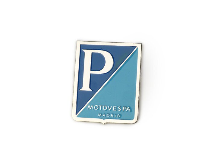 Huruf bertingkat -VESPA- Motovespa Madrid persegi panjang 45x37mm- Motovespa 125N (VT, VTT, V12542C), Motovespa 125S (VTT, VT), Motovespa 150S (VTA, V13502C), Motovespa 125L (VT), Motovespa 150L (VT), Motovespa 150F (VT), Motovespa 150 Sprint (S66), Motov