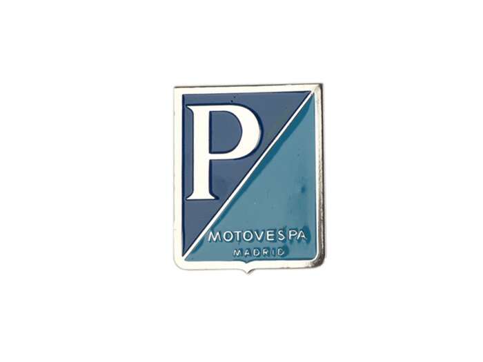 Huruf bertingkat -VESPA- Motovespa Madrid persegi panjang 45x37mm- Motovespa 125N (VT, VTT, V12542C), Motovespa 125S (VTT, VT), Motovespa 150S (VTA, V13502C), Motovespa 125L (VT), Motovespa 150L (VT), Motovespa 150F (VT), Motovespa 150 Sprint (S66), Motov
