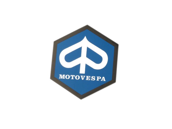 Cascade belettering -VESPA- Motovespa zeskant 42mm- Motovespa 150 Sprint (S66), Motovespa 150 GS (G67), Motovespa 160 (E70)