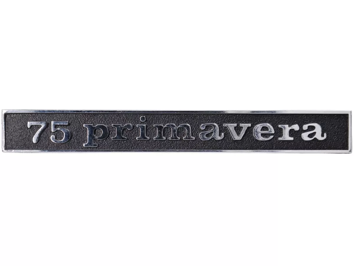 Badge frame rear -VESPA- 75 Primavera- Motovespa 75 Primavera (PN, PR, PK)