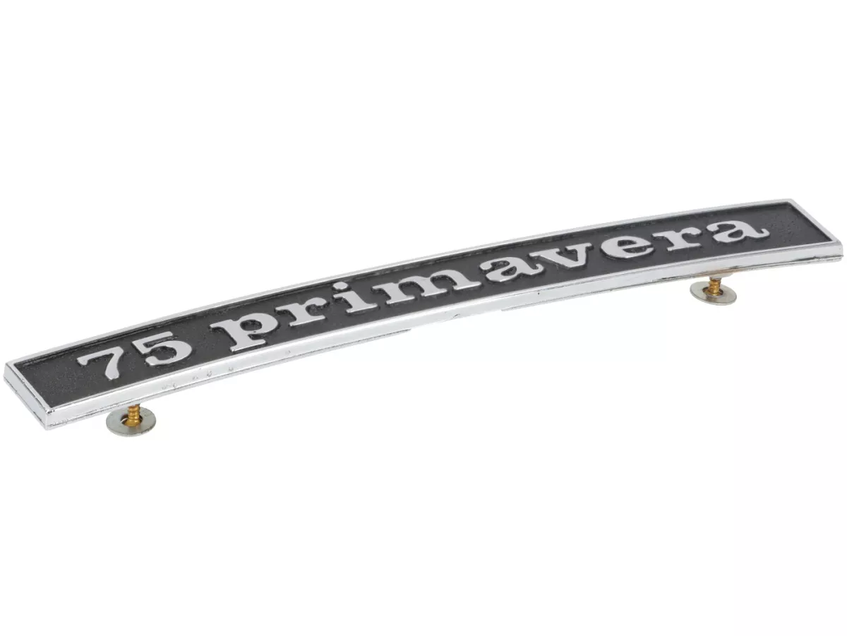 Badge frame rear -VESPA- 75 Primavera- Motovespa 75 Primavera (PN, PR, PK)