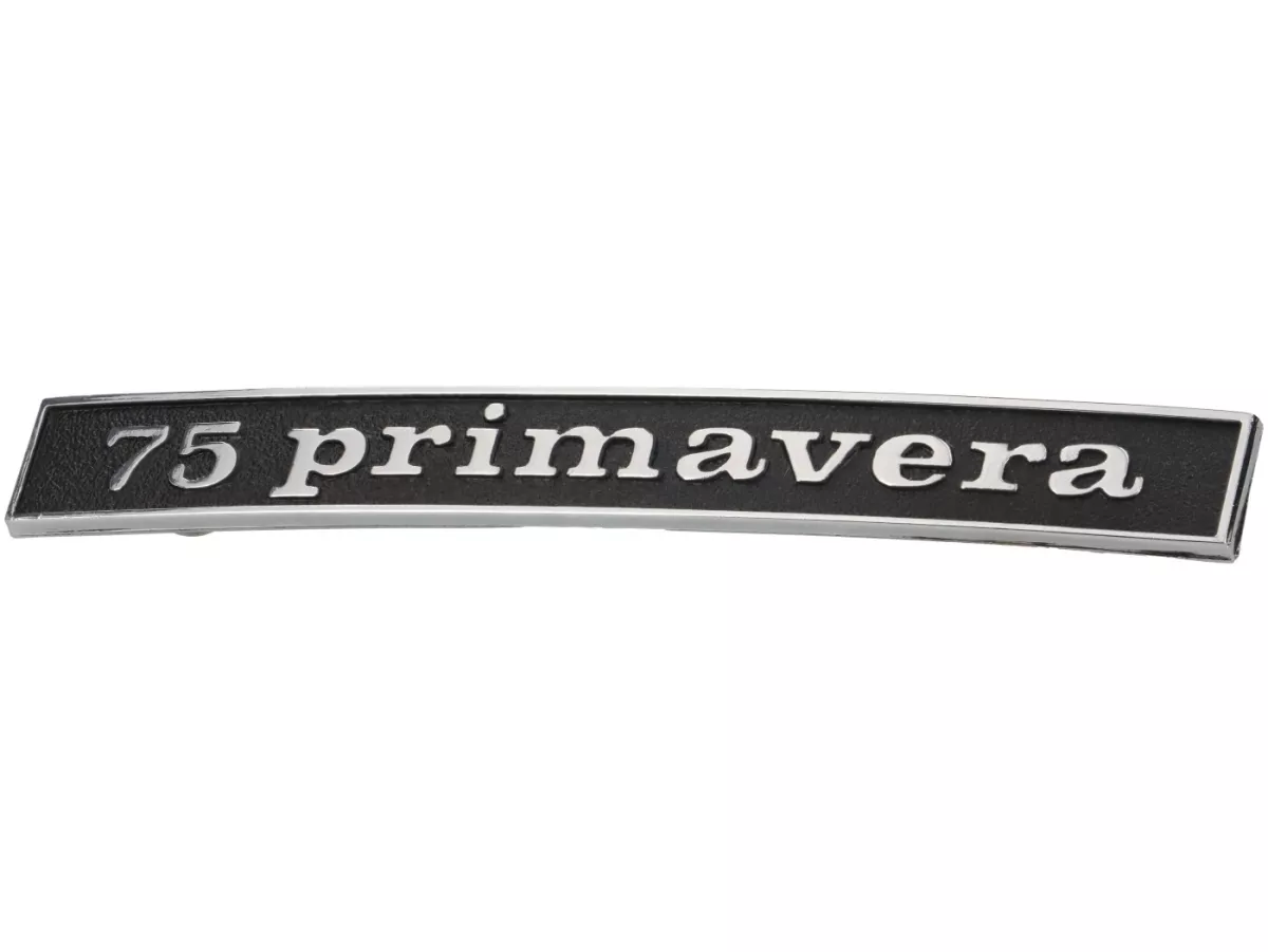 Badge frame rear -VESPA- 75 Primavera- Motovespa 75 Primavera (PN, PR, PK)