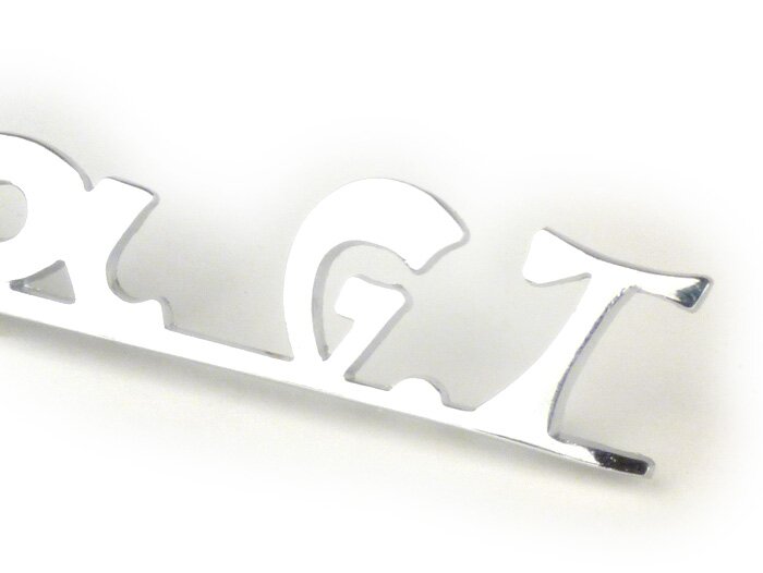 Huruf pada pelat kaki -VESPA- Vespa GT- Motovespa 125 GT