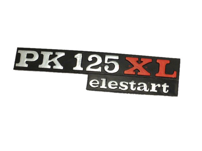 Badge side panel and toolbox -VESPA- PK125 XL Elestart- Vespa PK125 XL Elestart (VMX6T), Motovespa PK125XL Elestart (100C)