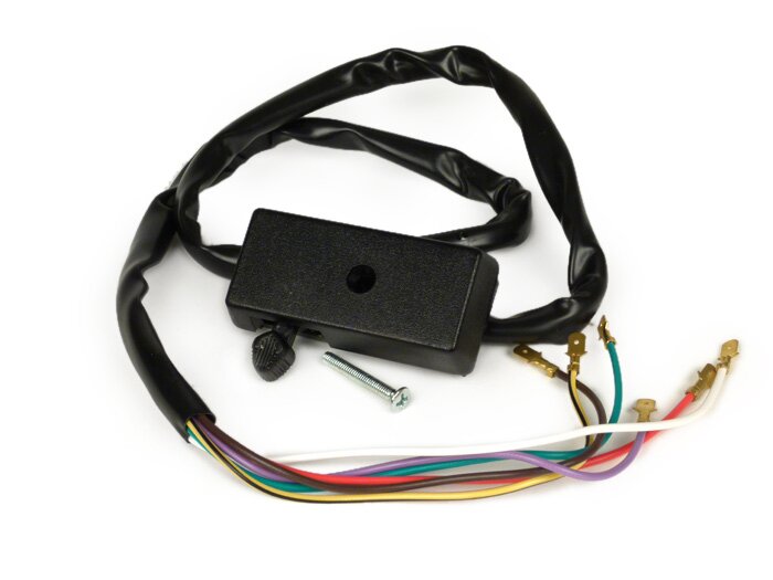 Commutateur clignotant -VESPA- PX80, PX125, PX150, PX200 (1978-1983) - 6 fils (12V modèles sans batterie)